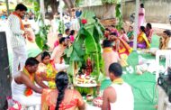 सिरोंचातील श्रीराम मंदिर येथे श्री सत्यनारायण महापूजा संपन्न; सहा दाम्पत्याच्या सहभाग..!